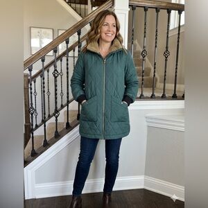 Weatherproof Vintage Women's Quilted Jacket Sherpa Lined